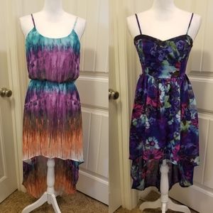 2pcs high low dress